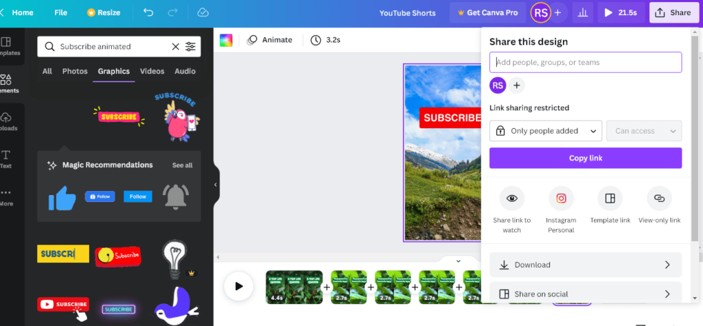 How To Make Youtube Shorts using Canva (Step-By-Step) - Graphic Pie