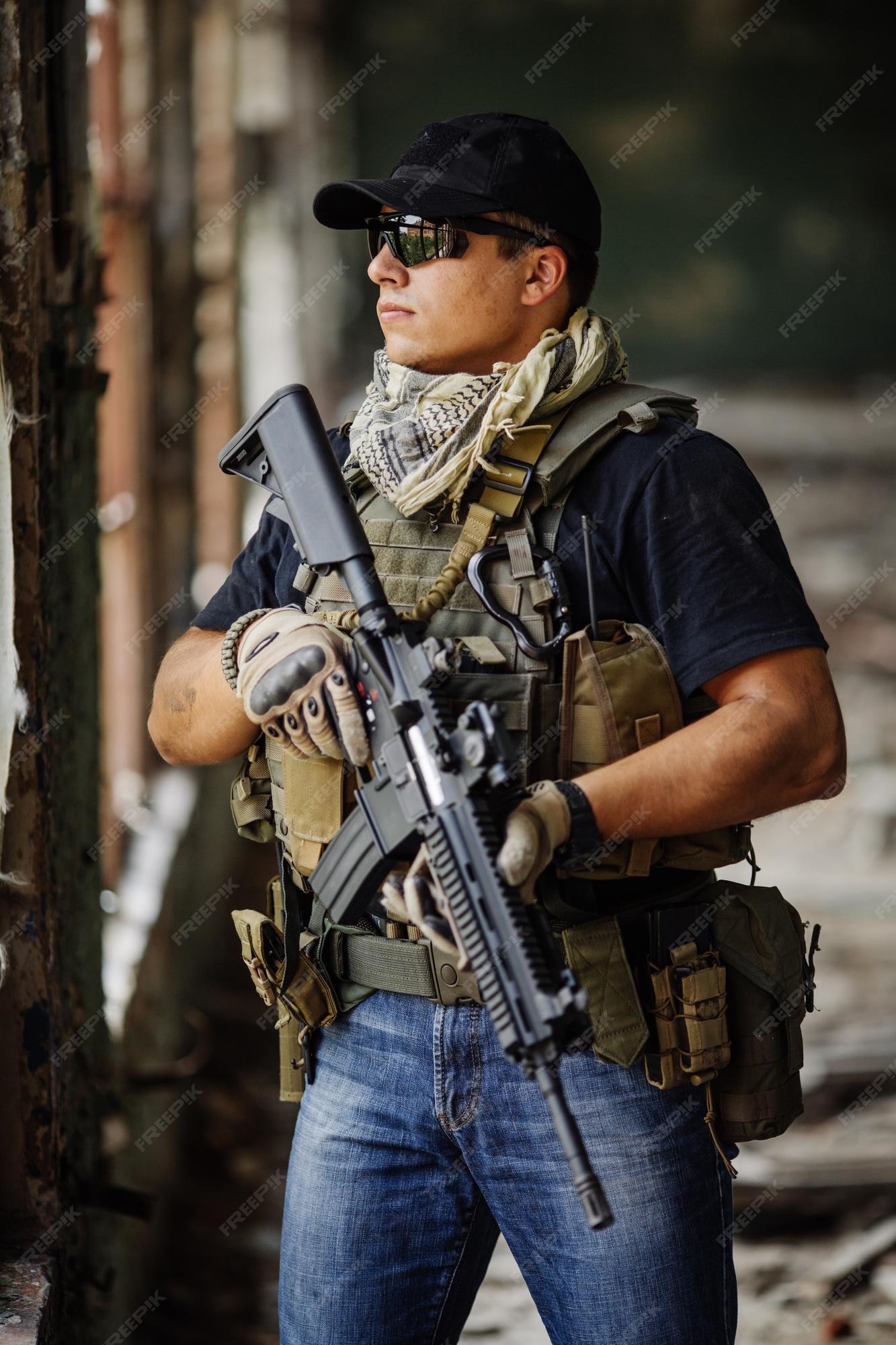 Premium Photo | Private military contractor during the special operation